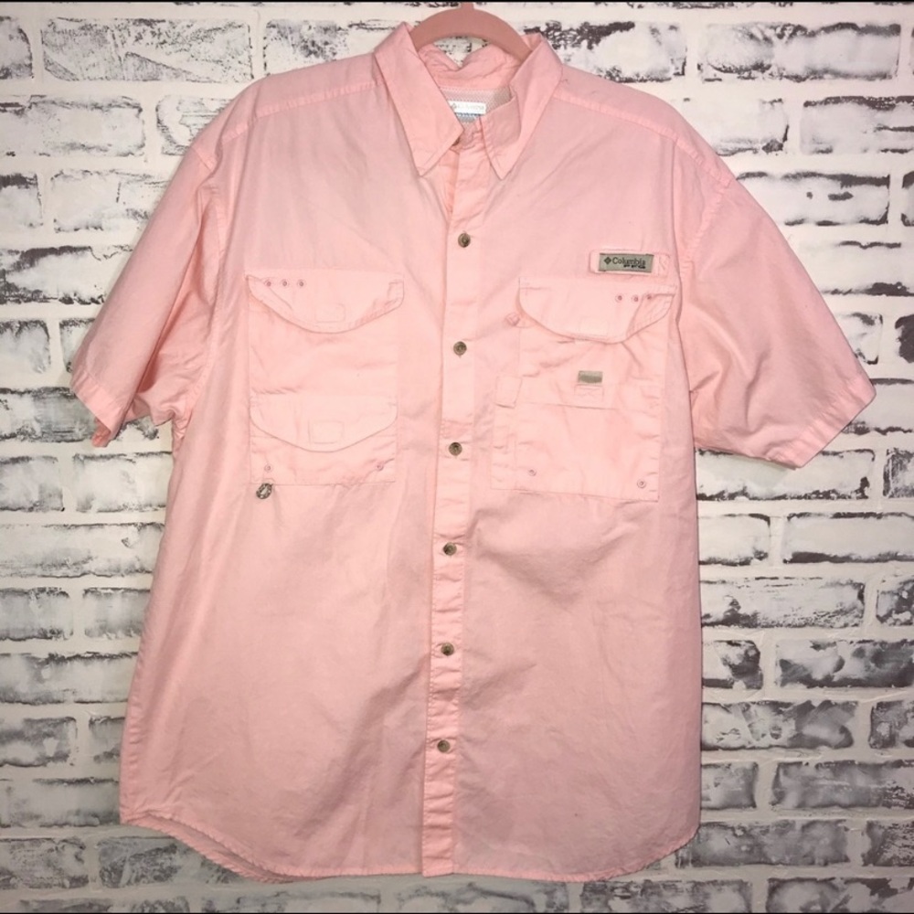Columbia PFG vented fishing button up shirt M